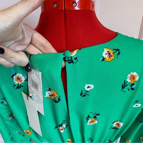 NEW Mini Dress, SOCIALITE, Floral, Flowy Skirt, Button Details, Long Sleeve, S - Picture 8 of 12